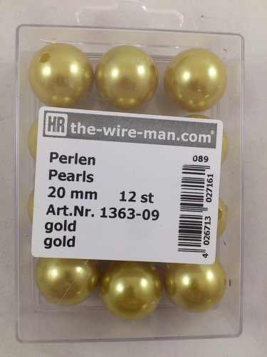 Pearls gold 20 mm. 12 p.